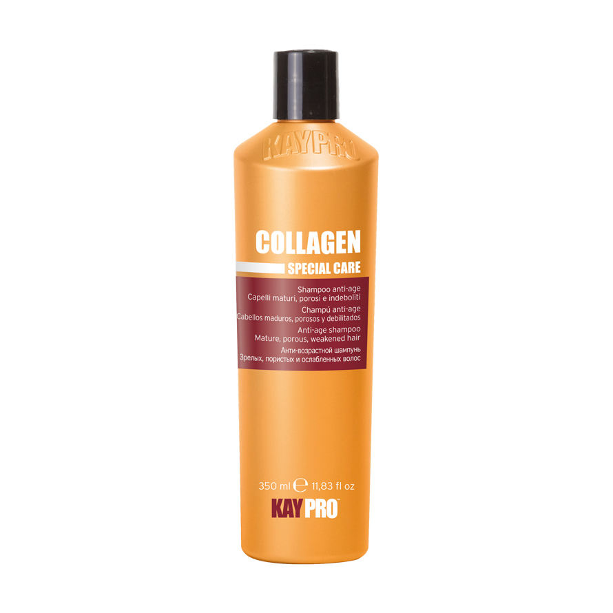 Антивіковий шампунь KayPro Special Care Collagen Shampoo для зрілого, пористого та ослабленого волосся, з колагеном, 350 мл